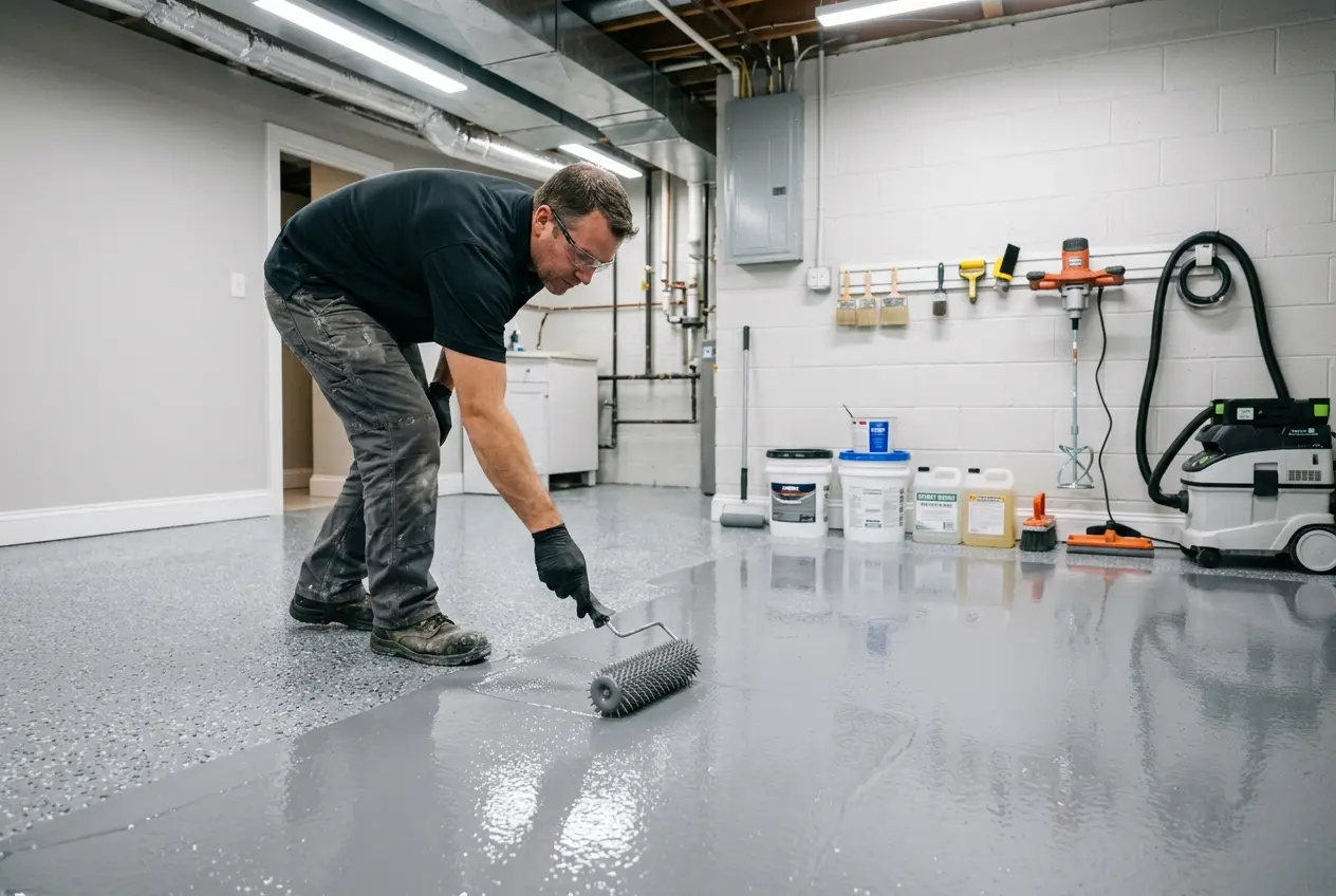 Basement Floor Epoxy